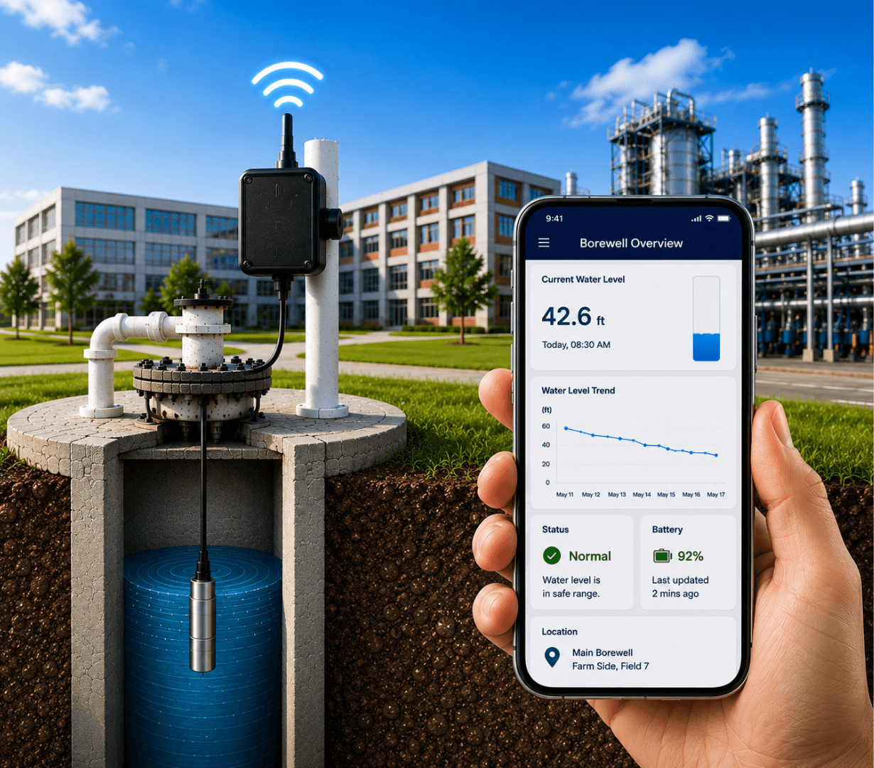 IoT-Enabled Borewell Monitoring
